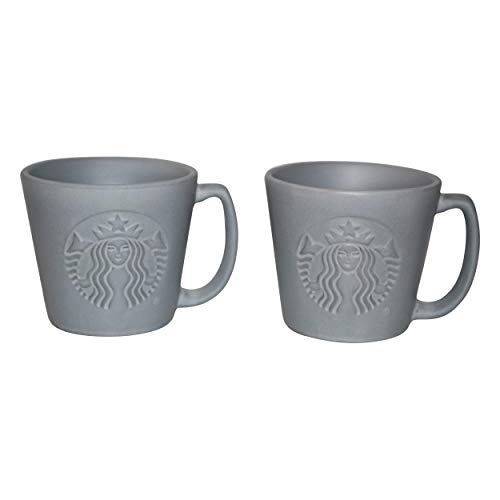 Starbucks - Juego de tazas de café expreso, color gris, 2 unidades