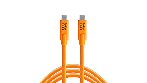Tether Tools USB-C a USB-C 4,60 m, color naranja