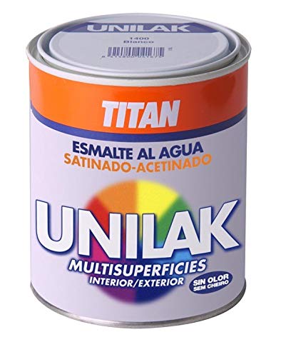 Titan M295329 - Esmalte al agua unilak satinado rojo ingles 750 ml