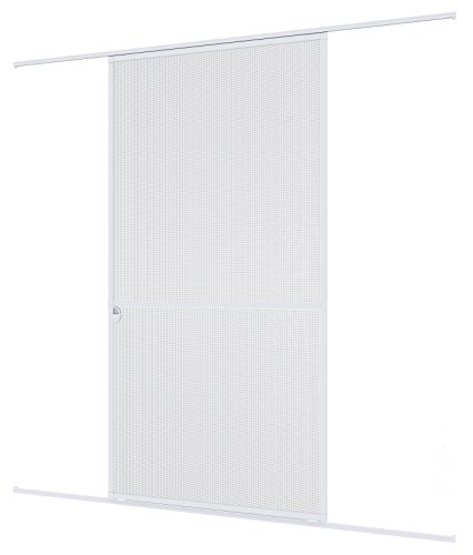 Windhager mosquitera corredera Expert, Marco de Aluminio para Puertas, 120 x 240 cm, Blanco, 04317