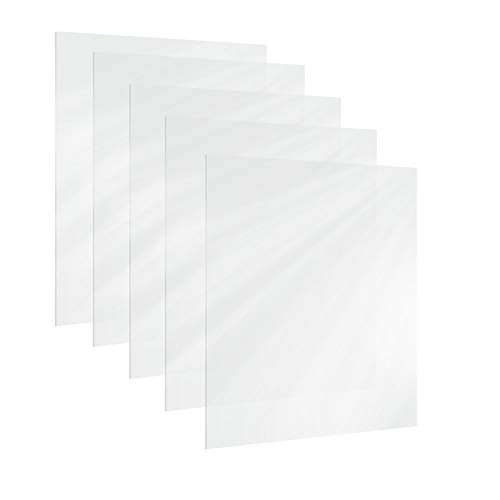 WJUAN 5 Piezas Placa Acrílico Transparente (178x127x2mm), Utilizadas para Reemplazo de Marco de Vidrio,Portatarjetas de Visita, caja de Regalo y más arte Hecho a mano de Bricolaje