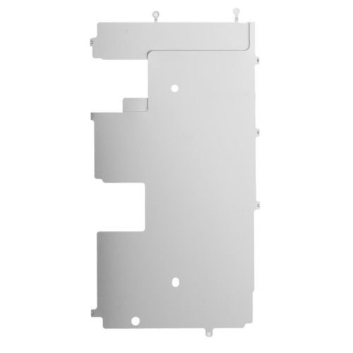XcellentFixParts Display LCD Pantalla Placa Metal Reemplazo para iPhone 8 + Boton Home Escudo Calor Screen Placa Trasera de Protección Térmica con Extensión Pre-instalada de Cable Flexible