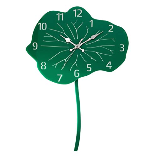 YITIANTIAN Reloj de Pared Lotus Pendulum Reloj de Pared Hecho a Mano Creativo Reloj de Pared de acrílico Reloj de Pared Diseño Moderno Home Art Clock Reloj de Pared Digital