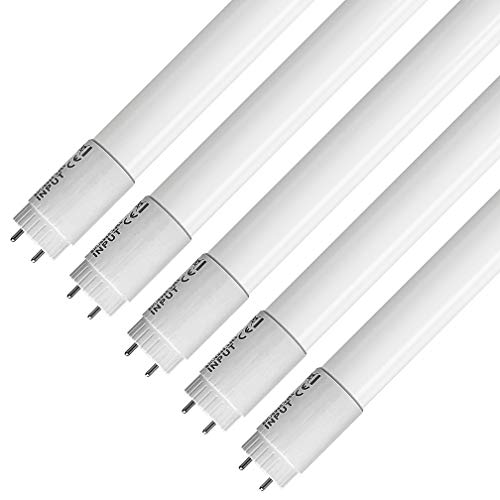 ZoneLED SET - Tubos de LED - T8 G13 - Ángulo de haz 160° (luz blanca 6400K, 60cm (Conjunto de 5))