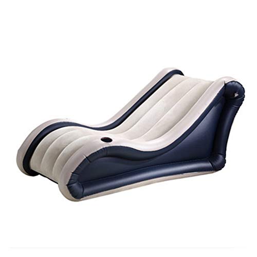 AQHXLS Silla Inflable de la Bolsa de Frijoles, sofá de Flocado de Moda, sillón de Ropa de Cama para Cama reclinable, reclinable de Masaje portátil Retirable