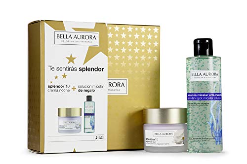 Bella Aurora - Pack Splendor Noche 50ml + Solucion Micelar 200ml | Caja de Regalo | Anti-edad | Tratamiento Anti-arrugas | Antimanchas
