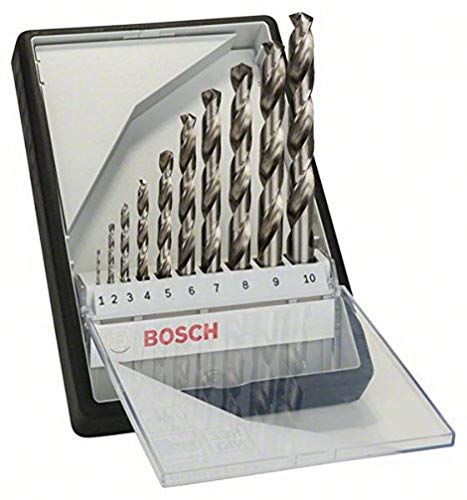 Bosch Professional Set Robust Line con 10 brocas para metal HSS-G (rectificadas, accesorios para taladro atornillador)