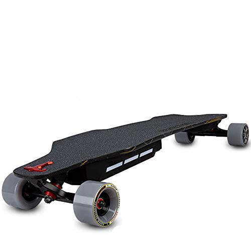 CuiCui Monopatín eléctrico Frenado multifunción Skateboard Tracción en Las Cuatro Ruedas Longboard Bluetooth Remoto Impermeable Tabla de Skate