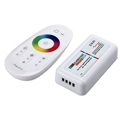 Espeedy Controladores Led RGB,Nuevo sistema de control remoto inalámbrico RGB Led Strip Touches Dimmer 2.4G RF