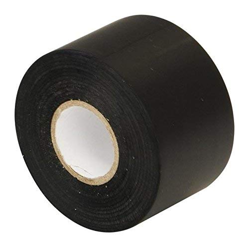 Gocableties - Cinta de aislamiento eléctrico de PVC, 50 mm x 33 m, rollo grande de 5 cm de ancho, resistente, color negro