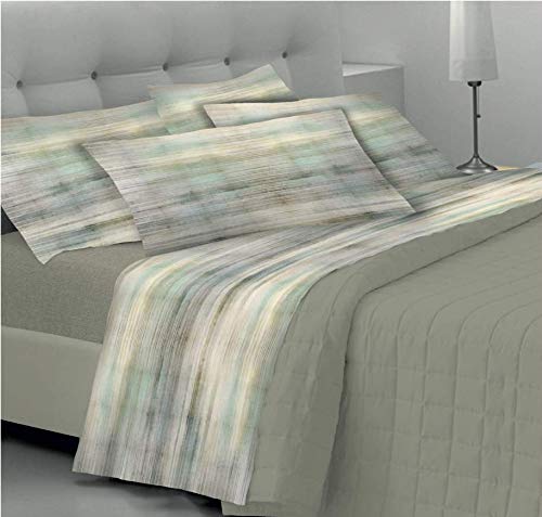 Goldenhome Emma - Juego de sábanas completo para cama de matrimonio: par de fundas de almohada + sábana bajera con esquinas + sábana encimera