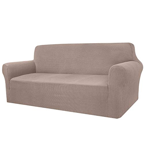 Granbest - Funda de sofá de Alta Elasticidad, diseño Moderno, Jacquard, para el salón, para Perros y Mascotas (3 plazas, Sand)