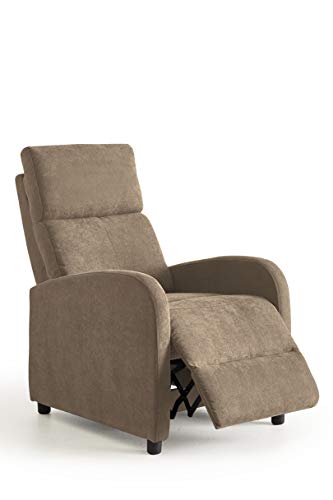 Home Heavenly®- Butaca reclinable, Nexus sillón Relax, cómodo y Compacto para salón, reposapies, Color marrón