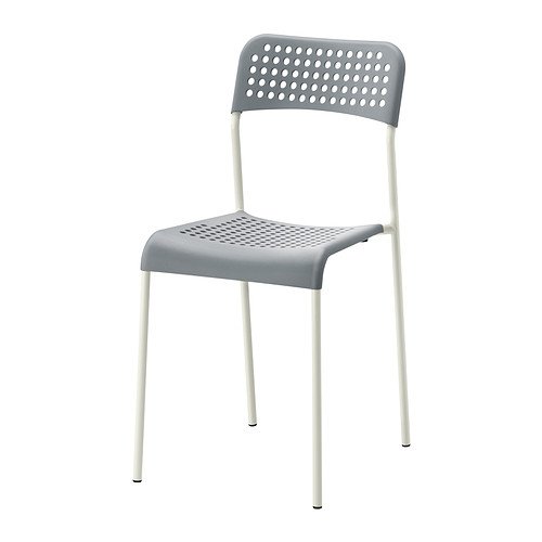 Ikea ADDE - Sillón, gris, blanco