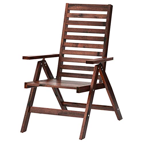 IKEA ASIA APPLARO - Silla reclinable para exteriores (plegable), color marrón
