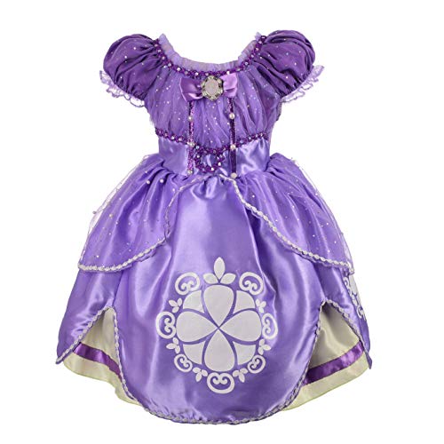 Lito Angels Bebé Niñas de Princesa Sofia Disfraces de Halloween Vestidos de Fiesta Elegantes Talla 12-18 Meses