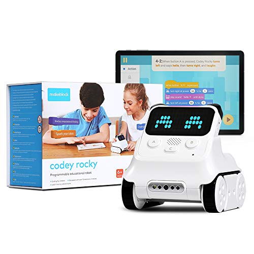 Makeblock Codey Rocky Robot Programable, Codificación de Juguetes, Diseño de Juegos, Compatible con Python, Versión Bluetooth, Multi Lenguaje
