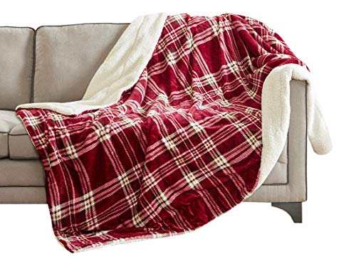 Manta de microterciopelo Microlight to Berber, suave, para sofá y cama, resistente a las arrugas, antidecoloración, poliéster, Plaid-red, 150*200cm