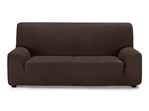 Martina Home Funda de sofá Super elástica Multi Adaptable Daytona, Chocolate, 3 Plazas