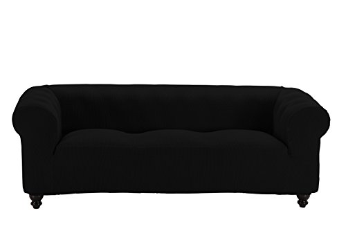 Martina Home Funda Multiélastica para sofá Chester modelo Chipre , Tela, 3 Plazas - color Negro