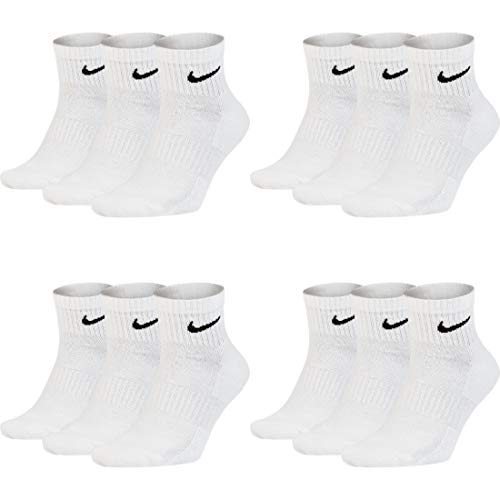Nike Everyday Cush Ankle Running Socks 3 Pack White