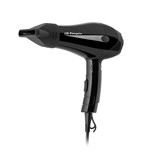 Orbegozo SE 1150 - Secador de pelo, mango plegable, 1200 W de potencia, 2 niveles de potencia y temperatura, incluye difusor y concentrador