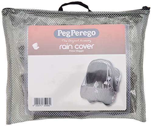 Peg-Pérego Rain Cover - Plástico de lluvia para silla de coche, grupo 0, color transparente