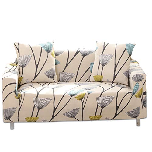 PETCUTE Funda de sofá elástica 3 plazas Fundas elasticas para Sofas Fundas Ajustables para sillón Sofas con Estampado de Flores