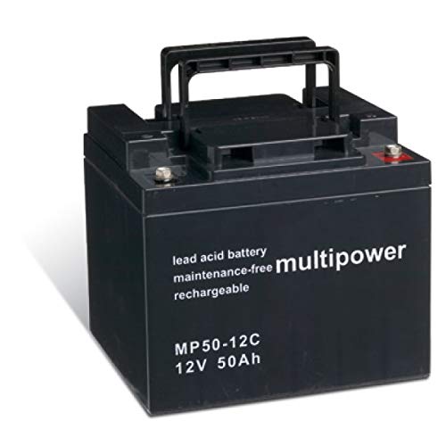 Powery Batería Plomo-ácido (multipower) para Silla de Ruedas Eléctrica Invacare Meteor cíclica