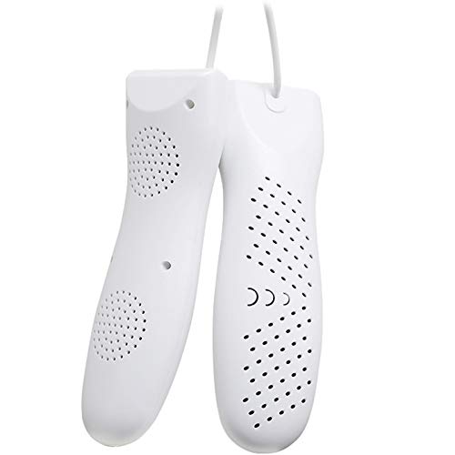 QIAO Secador De Zapatos Prevención De Congelación Secador De Botas Desodorante Deshumidificador Shoe Dryer Calefacción Dual Core,Blanco