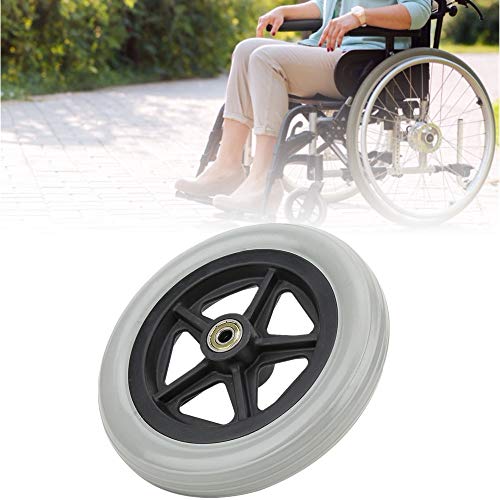 Ruedas para sillas de ruedas para discapacitados, ruedas de goma para sillas de ruedas, duraderas de 7 pulgadas antideslizantes, tamaño pequeño, resistentes al desgaste para ancianos