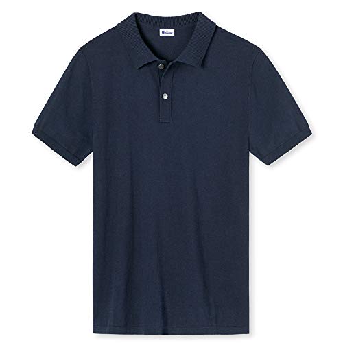 Schiesser Revival Andreas Camiseta de punto de manga corta, KL azul marino 58