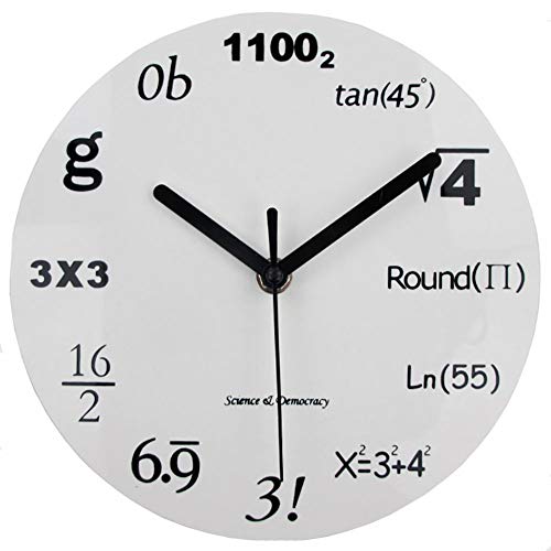 Singular point FóRmula MatemáTica Reloj De Pared Moda Reloj Creativo Silencioso EcuacióN De Ciencia E IngenieríA Reloj De Pared Estudio Dormitorio Sala De Estar Reloj Blanco