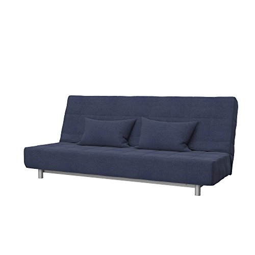 Soferia - IKEA BEDDINGE Funda para sofá Cama de 3 plazas, Naturel Navy Blue