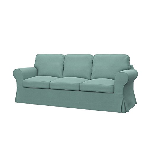 Soferia - IKEA EKTORP Funda para sofá Cama de 3 plazas, Elegance Mint