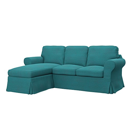 Soferia - IKEA EKTORP Funda para sofá de 2 plazas, Classic Blue