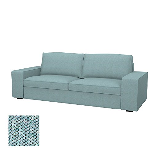 Soferia - IKEA KIVIK Funda para sofá de 3 plazas, Nordic Sea Green