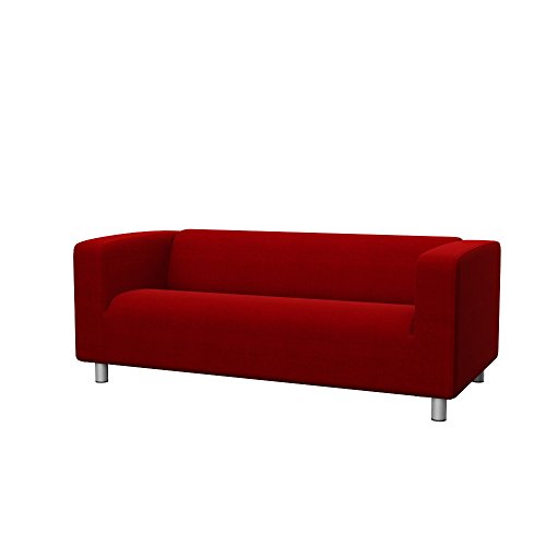 Soferia - IKEA KLIPPAN Funda para sofá de 2 plazas, Elegance Red