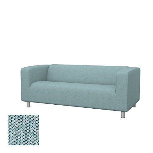 Soferia - IKEA KLIPPAN Funda para sofá de 2 plazas, Nordic Sea Green