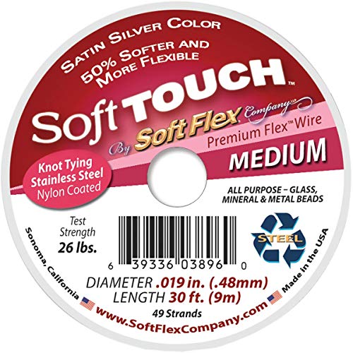 Soft Touch Wire 49-Strand .019" X30'-Silver