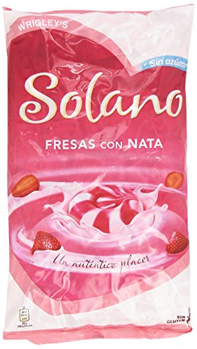 Solano - Fresas con Nata - Caramelo duro sin azúcar - 900 g