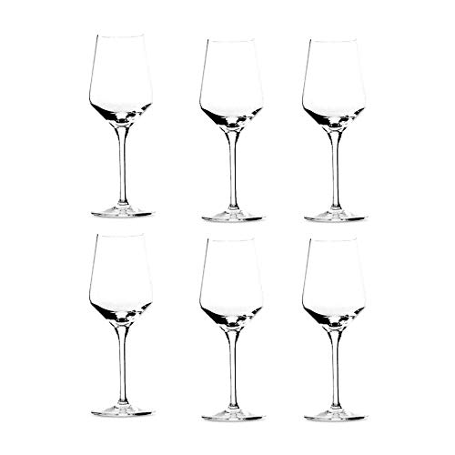 Summa - Copas de Vino. Set de 6 unidades. 370ml/37cl | Cristal, alta transparencia y borde fino | Uso en casa, restaurante y fiestas |