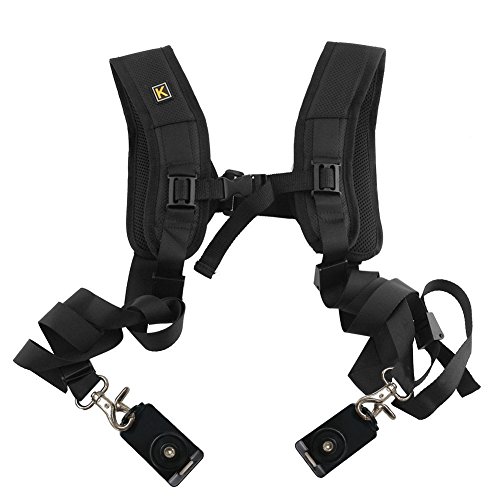 Top819 Trade Quick Release Dual Camera Shoulder Strap Harness Shoulder Strap Belts for Digital Canon Nikon Camera
