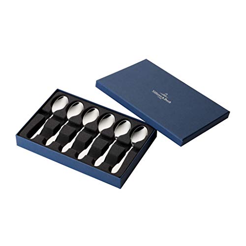 Villeroy & Boch Oscar Set de cucharillas para expreso, 6 piezas, acero inoxidable