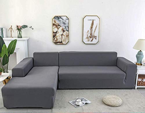 X-ZBS Funda de sofá Cubiertas para sofá elástico en Forma de L Funda de sofá (sofá de Esquina en Forma de L Debe Comprar Dos)