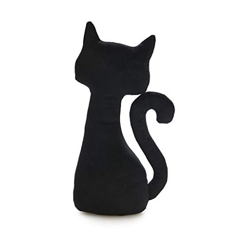 Balvi Aguantapuertas Meow! Color Negro Sujetapuertas con Forma de Gato Poliéster 28 cm