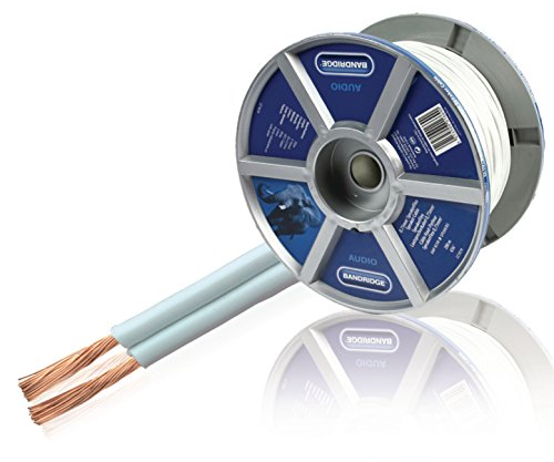Bandridge SpeakerFlex Carrete de 200 metros con Cable para Altavoz de 0,75 mm², color blanco