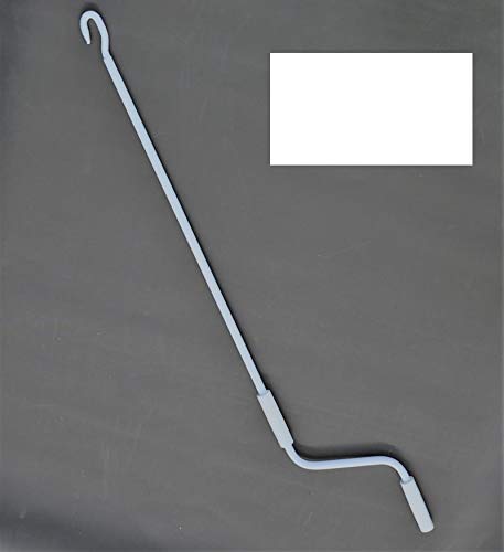 Barra de manivela manual 100 – 120 – 150 – 180 – 200 cm para toldo de sol color blanco nuevo (150 cm)