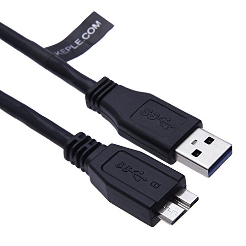 Cable USB-B para Seagate Game Drive Compatible con Xbox, STEB2000200, STBV2000200 Unidad de disco duro Verbatim Store 'n' Go HDD | Lexar Professional, Kingston (0.5m)