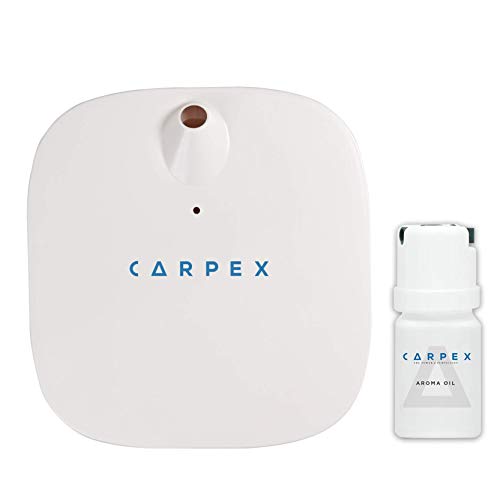 Carpex Difusor de Aromas y fragancias Profesional Micro para Tiendas, Locales, oficinas y hogares. Válido para Superficies de hasta 200 m3 Incluye Aroma Dark Saphire